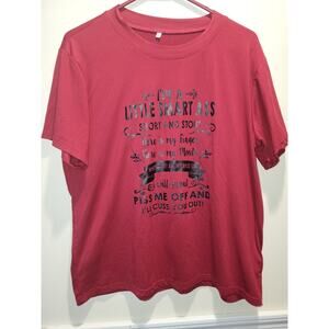 Casual T-Shirt Designed for Women, Fashionable Slogan Print Short Sleeves